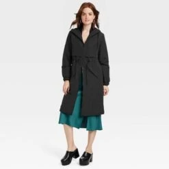 Women's Relaxed Fit Trench Rain Coat - A New Day™ Black 8 Women's Relaxed Fit Trench Rain Coat - A New Day™ Black -women fashion GUEST ba8ebe9f 57f2 4362 947c dabbccf26ab1