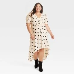 Women's Crepe Short Sleeve Midi Dress - A New Day™ -women fashion GUEST bee991e7 b883 4a7d 8ccb faf681c2b9c1