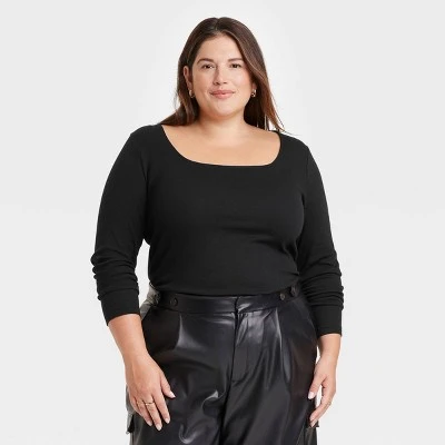 Women's Long Sleeve Slim Fit T-Shirt - A New Day™ 5 Women's Long Sleeve Slim Fit T-Shirt - A New Day™ - Image 3