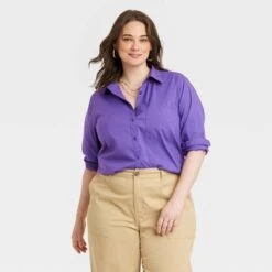 Women's Long Sleeve Relaxed Fit Button-Down Boyfriend Shirt - A New Day™ 11 Women's Long Sleeve Relaxed Fit Button-Down Boyfriend Shirt - A New Day™ -women fashion GUEST cef96384 283c 4161 b962 3b995cc905e0
