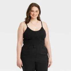 Women's V-Neck Bralette Sweater - A New Day™ -women fashion GUEST d77ba938 d268 4836 bc79 66c231df3d4b