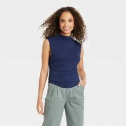 Women's Short Sleeve Side Ruched T-Shirt - A New Day™ 15 Women's Short Sleeve Side Ruched T-Shirt - A New Day™ -women fashion GUEST dad93373 6c18 4c56 bd8d fe236e35d274