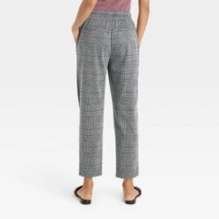 Women's High-Rise Slim Straight Fit Ankle Pull-On Pants - A New Day⢠Heathered Gray XS