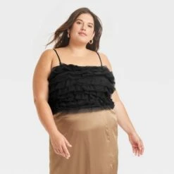 Women's Tiny Tulle Tank Top - A New Day™ -women fashion GUEST dee52f7d c1c1 4468 990a 7d50b48e0c63