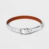 Women's Metallic Double Buckle Belt - A New Day™ Silver -women fashion GUEST e0fdfd3e 593b 4a1c 8640 67b74cc5b6bf