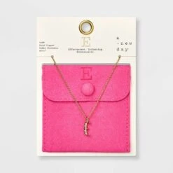 Gold Dipped Cubic Zirconia Initial Pendant Necklace - A New Day™ Gold -women fashion GUEST e434afca 0c08 4a14 b2a8 79be9c780dcc