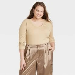 Women's Long Sleeve V-Neck T-Shirt - A New Day™ 14 Women's Long Sleeve V-Neck T-Shirt - A New Day™ -women fashion GUEST e65fd31e eae5 4de7 95aa 2995a9772efd