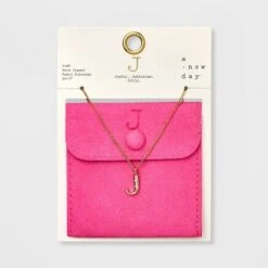 Gold Dipped Cubic Zirconia Initial Pendant Necklace - A New Day™ Gold -women fashion GUEST e6a61068 d289 49c8 a222 56447f66f108