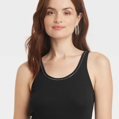 Women's Jeweled Neckline Tank Top - A New Day™ 5 Women's Jeweled Neckline Tank Top - A New Day™ - Image 3