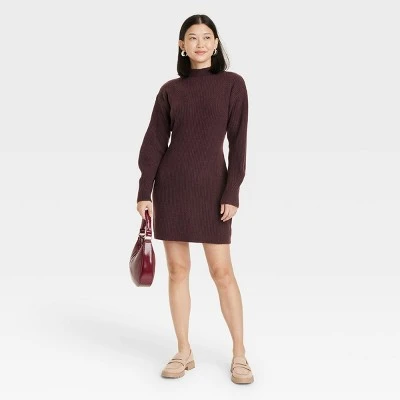 Women's Long Sleeve Sweater Dress - A New Day™ 4 Women's Long Sleeve Sweater Dress - A New Day™ - Image 2
