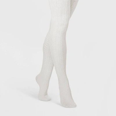 Women's Cable Fleece Lined Tights - A New Day™ 5 Women's Cable Fleece Lined Tights - A New Day™ - Image 3