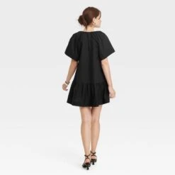 women fashion 4 Women's Flutter Short Sleeve Mini Shift Dress - A New Dayā¢