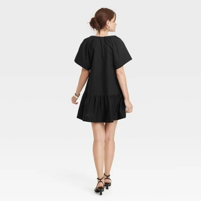 Women's Flutter Short Sleeve Mini Shift Dress - A New Day™ 3 Women's Flutter Short Sleeve Mini Shift Dress - A New Day™