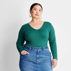 Women's Long Sleeve Slim Fit Reversible Seamless T-Shirt - A New Day™ 16 Women's Long Sleeve Slim Fit Reversible Seamless T-Shirt - A New Day™ -women fashion GUEST ff6b97d8 2717 4c96 96a0 dfed037252a5